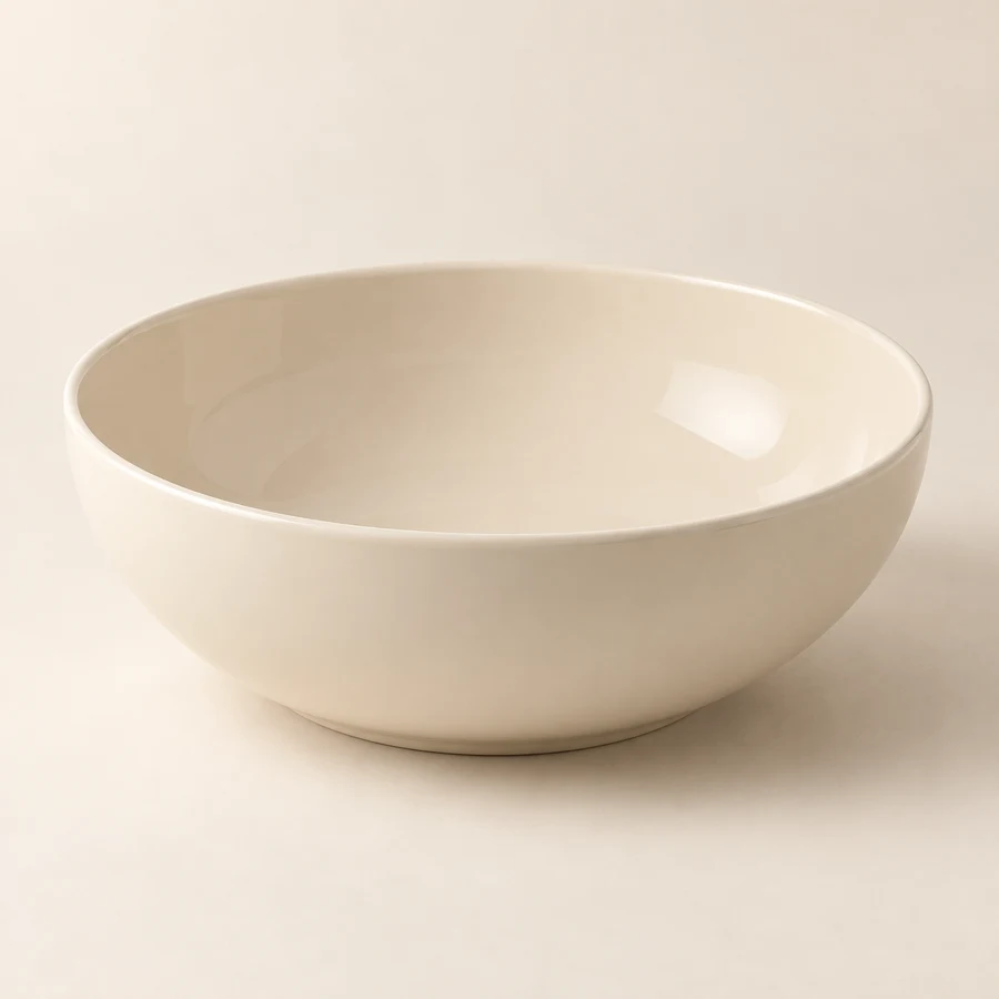 Harvest Serving Bowl — Cream